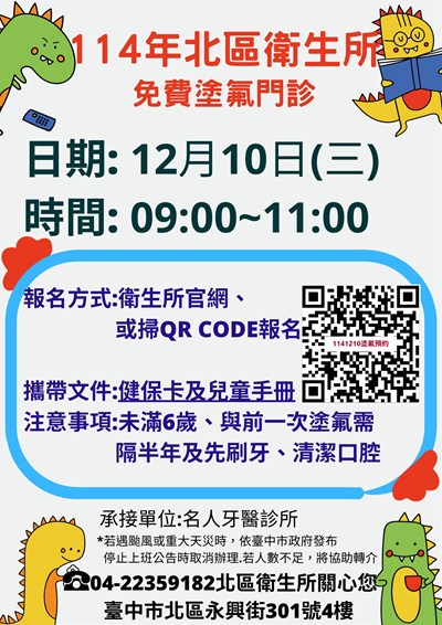 1141210塗氟門診預約