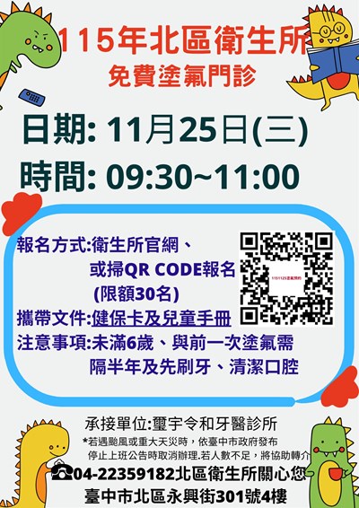 1151125塗氟預約