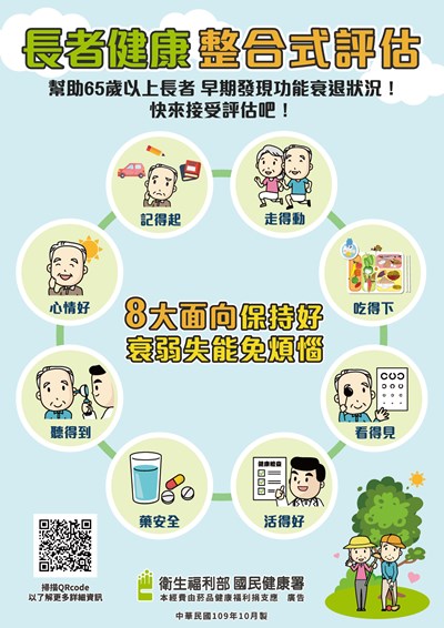 長者健康整合式評估海報